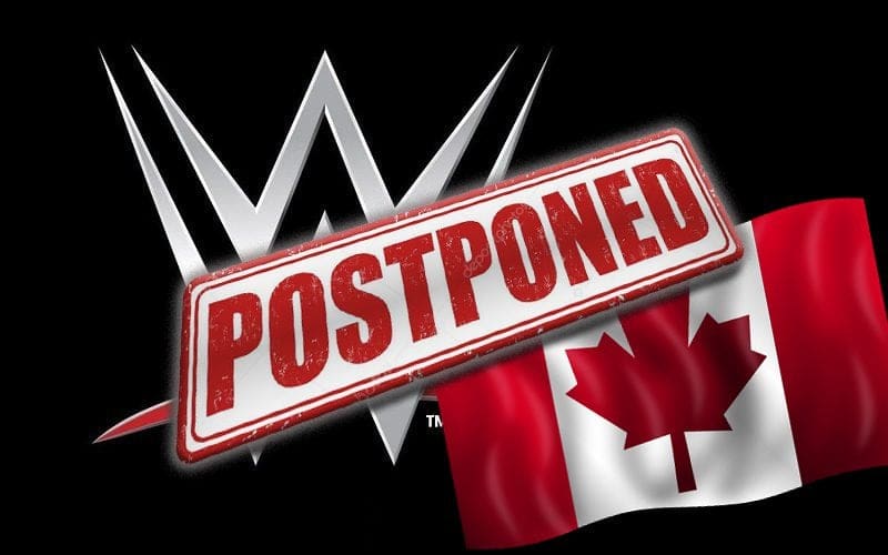 WWE Postponing Canadian Live Event