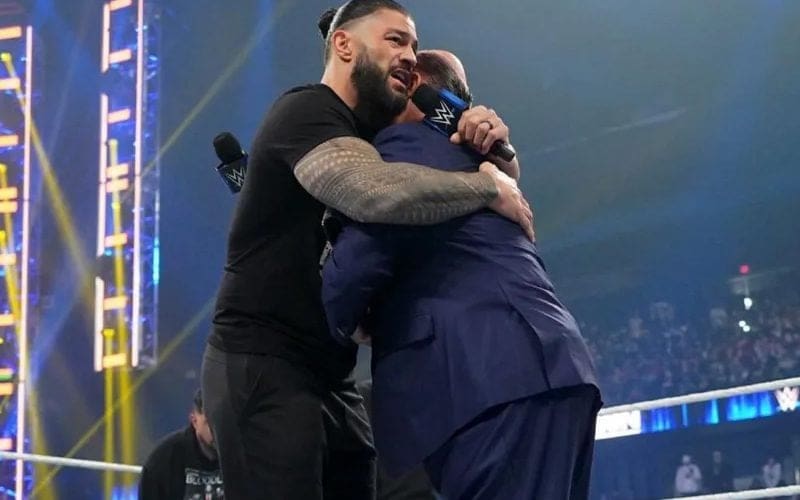 Roman Reigns Gives Paul Heyman A Hug After Fans Hurl Insults At Him
