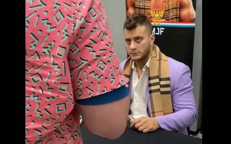 MJF Not Happy About Fan Asking Him To Sign A Wardlow Action Figure