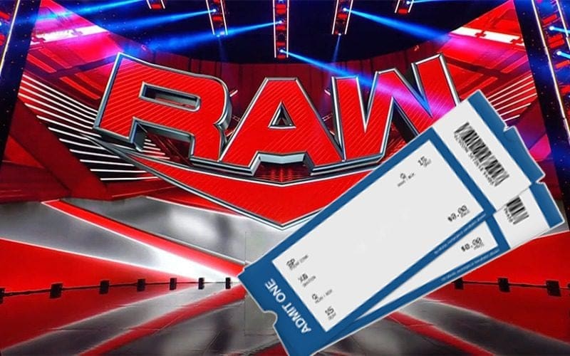 WWE Monday Night RAW Is Almost A Sold Out Show