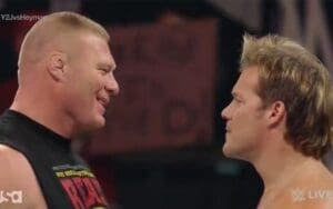 Chris Jericho Accuses Brock Lesnar Of Using Homophobic Slurs During Backstage Confrontation Chris Jericho Accuses Brock Lesnar Of Using Homophobic Slurs During Backstage Confrontation