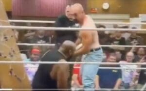 GCW Match Stopped After Horrific Light Tube Stabbing GCW Match Stopped After Horrific Light Tube Stabbing