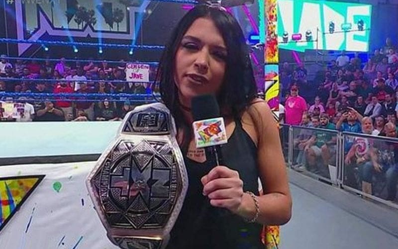 Cora Jade Trashes NXT Women’s Tag Team Title