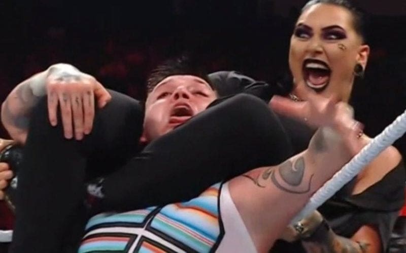 Damian Priest Expected Fans To Go Crazy Over Rhea Ripley Choking Dominik Mysterio With Her Legs