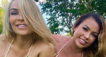 Natalya & Sister Jenni Neidhart Get Their Knees Dirty In Skimpy Bikini Photo Drop