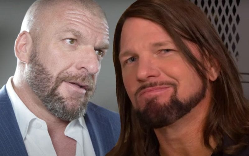 AJ Styles Tried To Get Triple H To Come Out Of Retirement