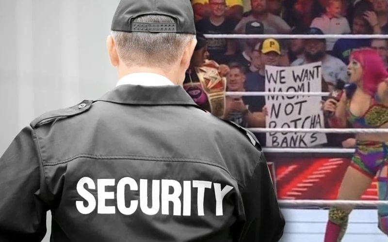 WWE Security Confiscates Sign Trashing Sasha Banks During Raw
