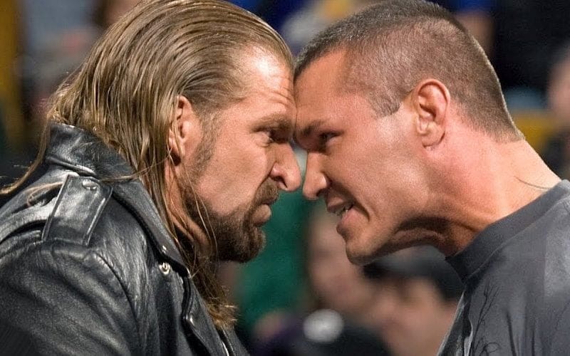 Randy Orton Once Wiped Snot Off Triple H’s Face During A Match