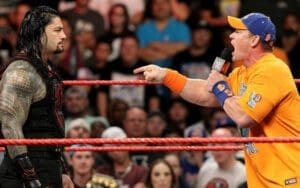 Roman Reigns Blanked Out During Infamous John Cena Promo Roman Reigns Blanked Out During Infamous John Cena Promo