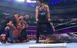 Rhea Ripley Reacts To Hitting A Con-Chair-To on Beth Phoenix at WWE Extreme Rules Rhea Ripley Reacts To Hitting A Con-Chair-To on Beth Phoenix at WWE Extreme Rules