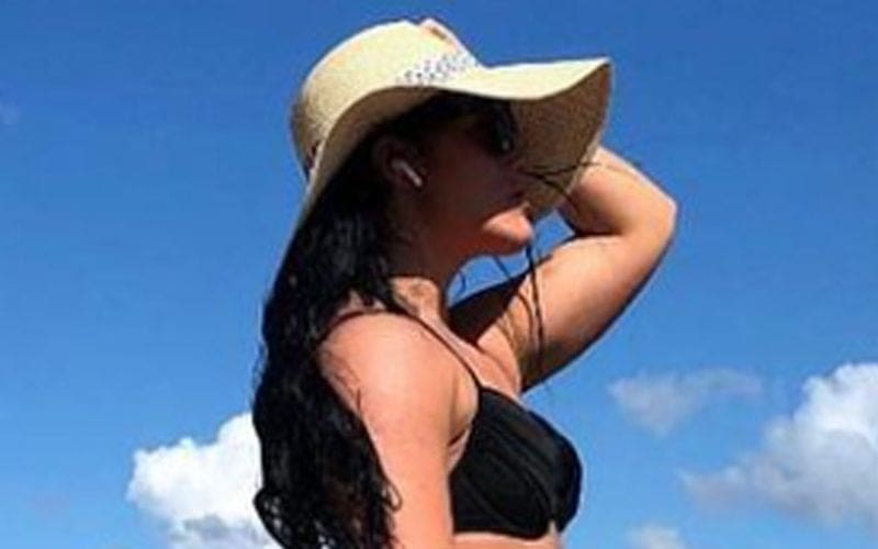Tessa Blanchard Strikes A Pose In Skimpy Black Bikini Photo Drop