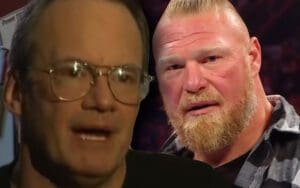 Jim Cornette Once Ripped Brock Lesnar Apart For Touching His Girlfriend’s Private Area Jim Cornette Blasts WWE Fans For Hyping Brock Lesnar's Return