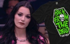 Saraya’s New AEW Merch Says She’s ‘Back From The Dead’ Saraya's New AEW Merch Says She's 'Back From The Dead'