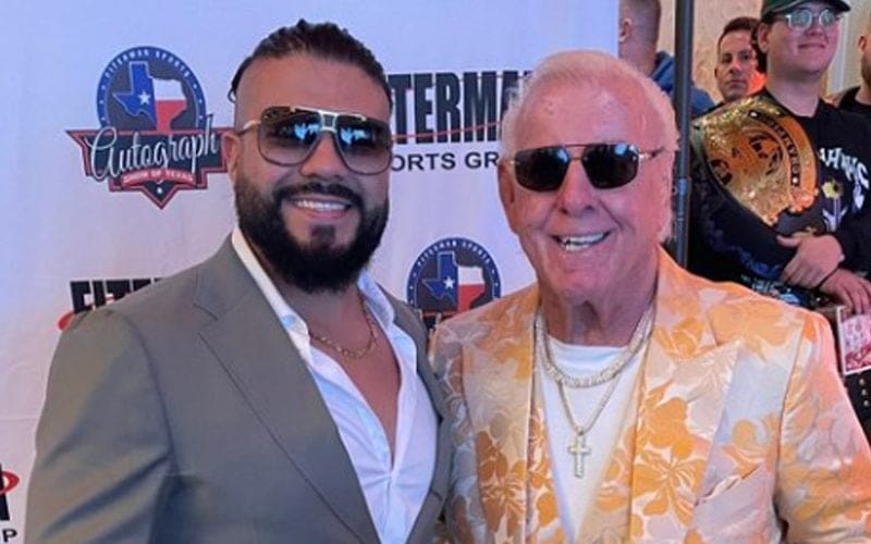 Andrade El Idolo Spotted With Ric Flair During AEW Absence