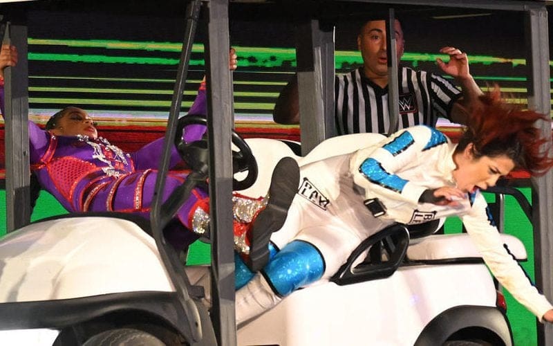 Matt Hardy Pokes Fun At Golf Cart Spot In Bayley vs Bianca Belair WWE Crown Jewel Match