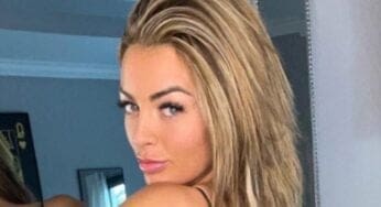 Mandy Rose Is The Attraction In Sultry Black One-Piece Photo Drop