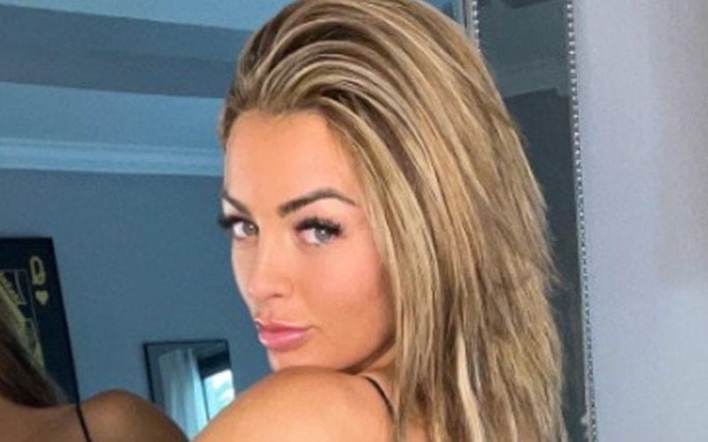 Mandy Rose Is The Attraction In Sultry Black One-Piece Photo Drop