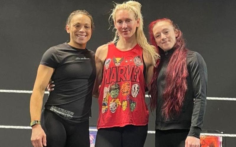 Charlotte Flair Spotted Training With Alba Fyre & Zoey Stark