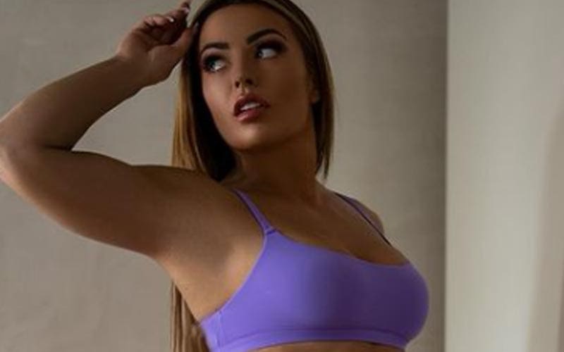 Mandy Rose Wants To Know What’s For Breakfast In Stunning Purple Underwear Photo