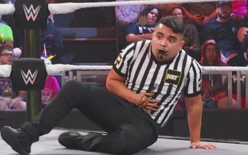 Referee Vomits Black Ooze Thanks To Curse From Isla Dawn During NXT Deadline