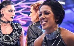 Bayley Blasts Becky Lynch & Rhea Ripley’s Stare Down Moment Bayley Blasts Becky Lynch & Rhea Ripley's Stare Down Moment