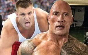 Rob Gronkowski Wants A Piece Of The Rock In WWE Rob Gronkowski Wants A Piece Of The Rock In WWE