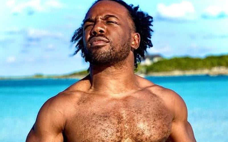 Xavier Woods Rocks Chiseled Abs For Thirsty Beach Photo Drop