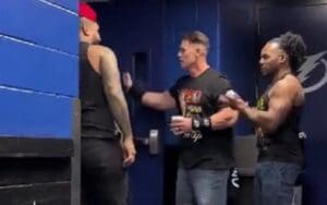 John Cena Spotted Mingling With Jimmy Uso Backstage At WWE Smackdown John Cena Spotted Mingling With Jimmy Uso Backstage At WWE Smackdown