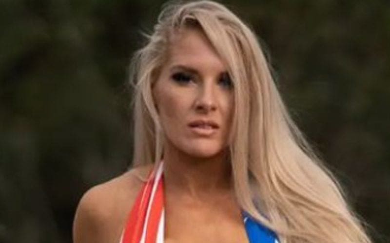 Lacey Evans Straddles A Four-Wheeler In Super Skimpy Swimsuit Photo Drop