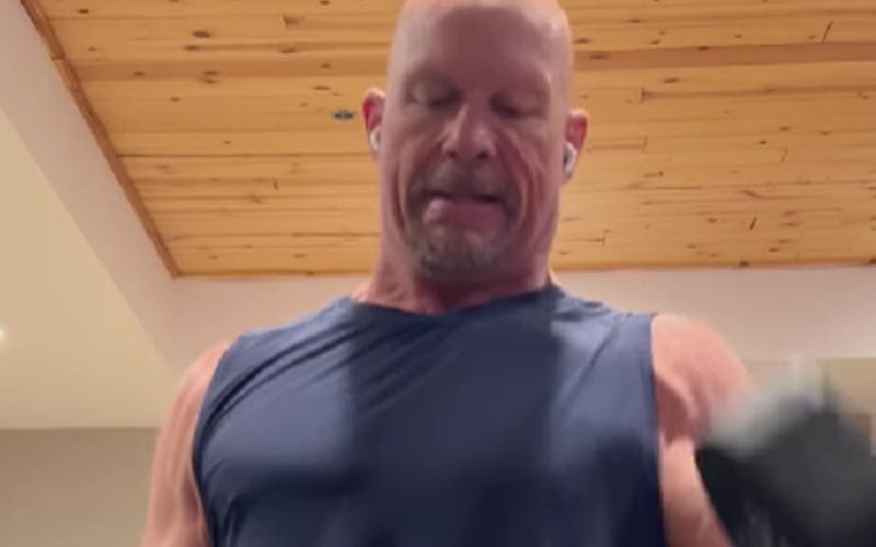 Steve Austin Looks Pumped In Hotel Workout Video Amidst WrestleMania Rumors
