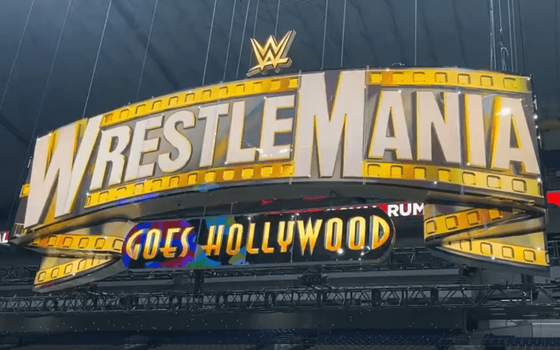 WrestleMania 39 Sign Raised Inside The Alamodome Ahead Of WWE Royal Rumble