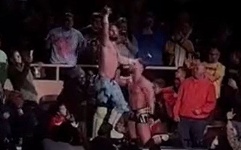 Seth Rollins Destroys Austin Theory While Brawling In Crowd During WWE Live Event