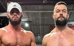 Austin Theory & Finn Balor Flaunt Their Ripped Their Abs In Gym Photo Drop