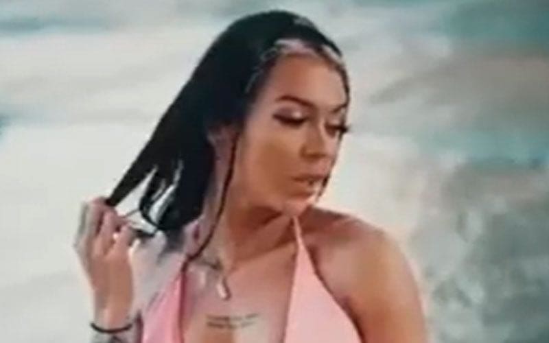 Cora Jade Is On Everyone’s Mind In Stunning Pink Bikini Video Drop