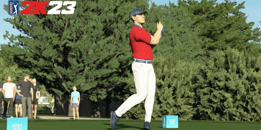 John Cena jako hratelná postava ve videohře PGA Tour 2K23