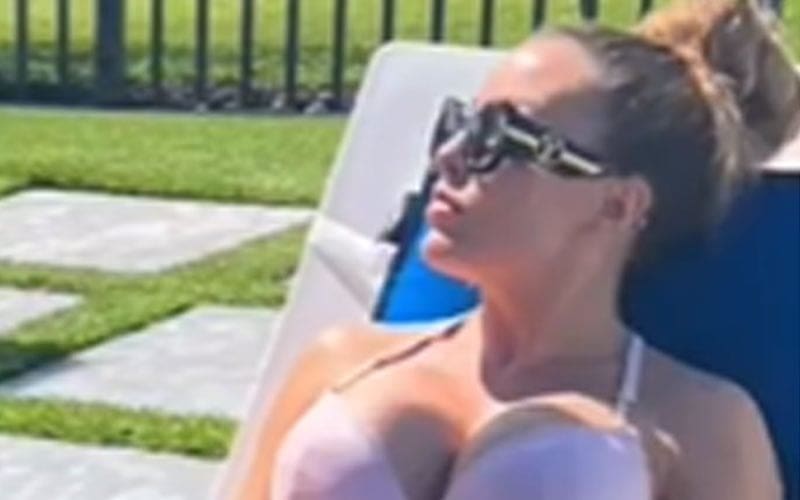 Mandy Rose Stuns In Poolside Bikini Video Drop