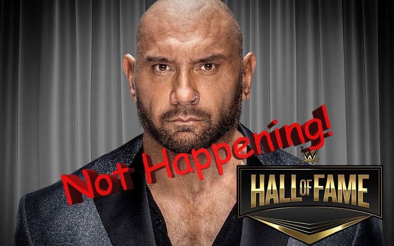 Why Batista Isn’t Getting WWE Hall Of Fame Induction This Year