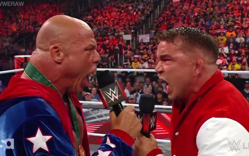 Kurt Angle Addresses Chad Gable Copying His Characteristics In WWE