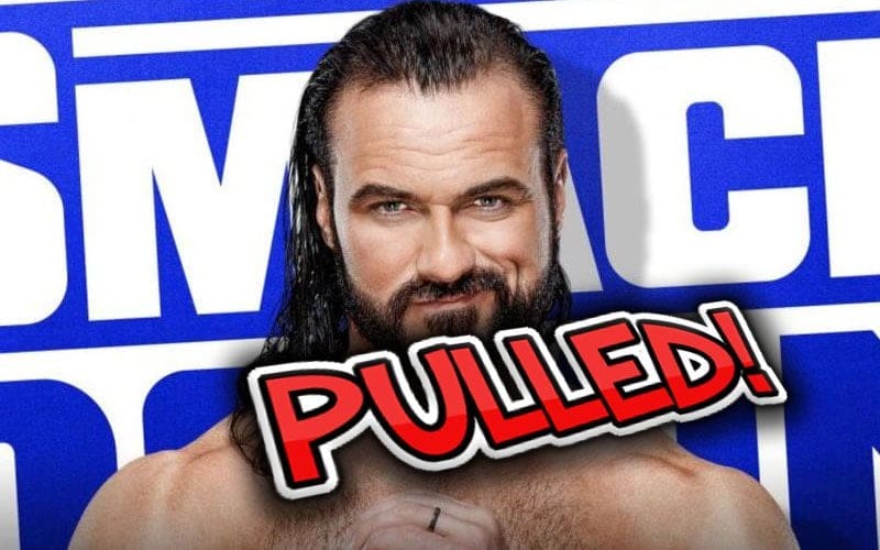 Drew McIntyre Mysteriously Pulled From WWE SmackDown This Week