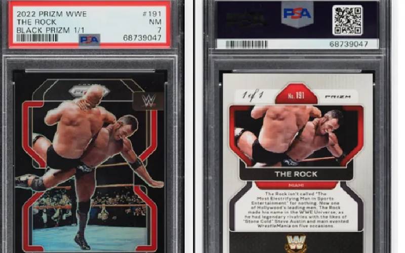 The Rock’s WWE Trading Card Rocks The Auction World With A Record-Breaking Sale