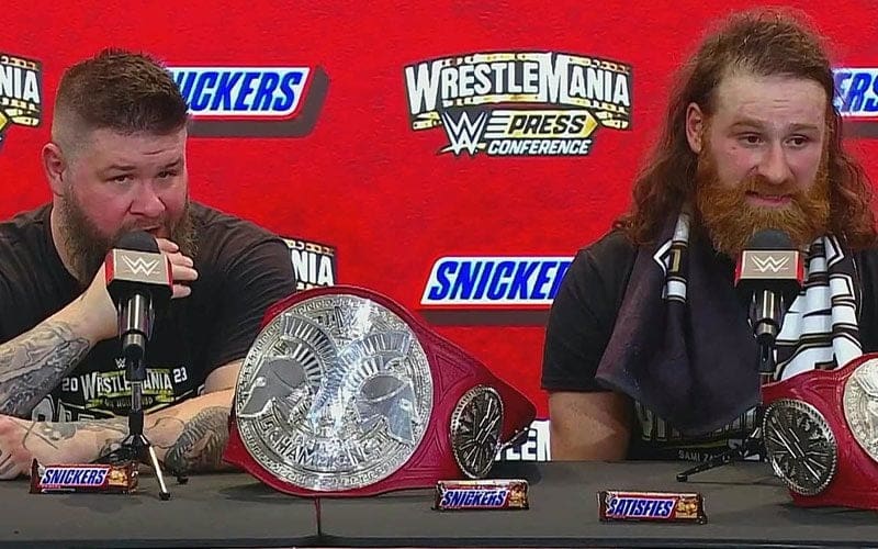 Kevin Owens Reveals What He Said To Sami Zayn After WrestleMania 39 Title Win