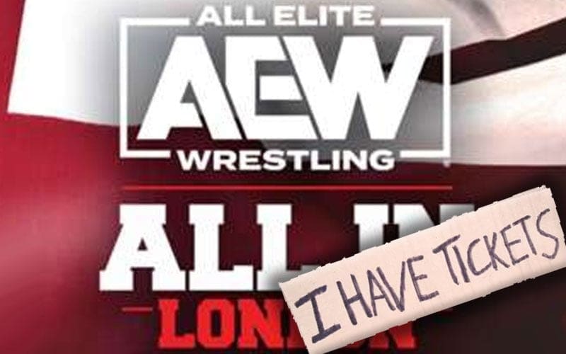 AEW Trying To Keep Ticket Scalpers Away From All In London