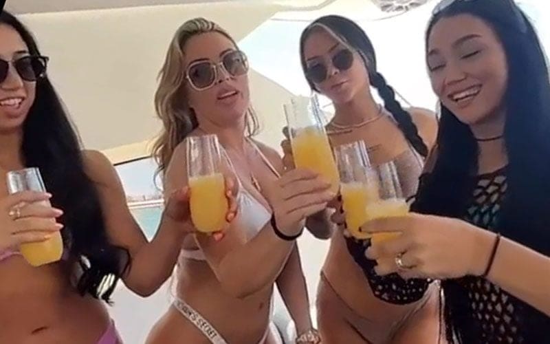 Mandy Rose Reunites With WWE NXT Female Stars For Boat Party