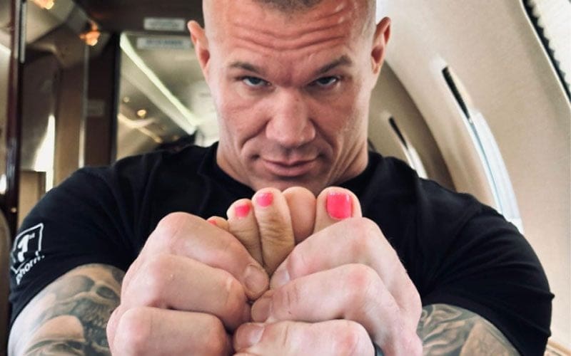 Randy Orton Spoils His Wife with a Foot Massage on a Private Jet