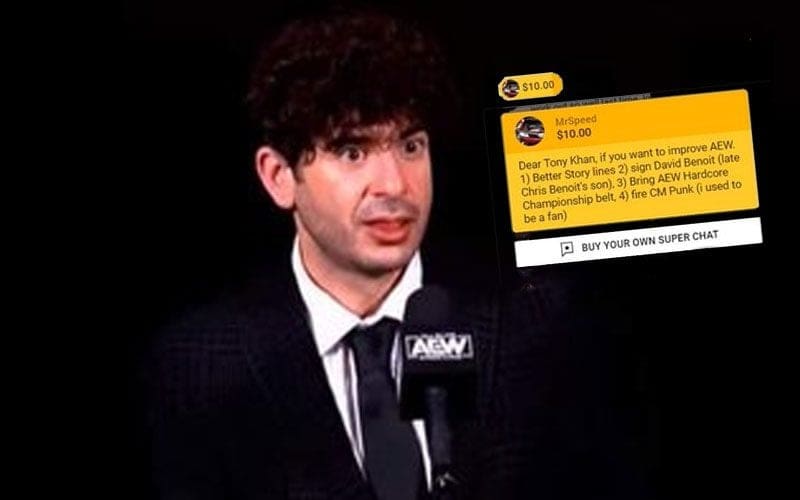 Fan Donates Money During AEW Media Scrum To Drag Tony Khan’s Booking