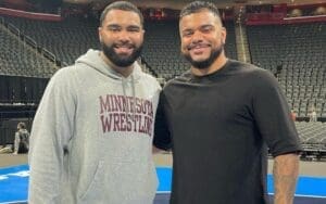 Gable Steveson’s Brother Damon Kemp Mocks His NXT Debut Match Gable Steveson's Brother Damon Kemp Mocks His NXT Debut Match