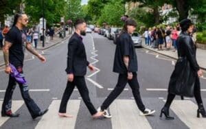 Judgment Day Recreates Iconic Beatles Photo Before Money In The Bank Judgment Day Recreates Iconic Beatles Photo Before Money In The Bank