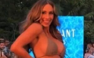 Carmella Channeled Her WWE Character For Miami Swim Week Show Carmella Channeled Her WWE Character For Miami Swim Week Show