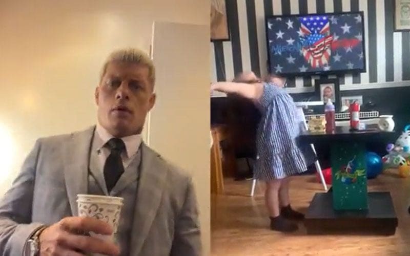 Cody Rhodes Delighted by Little Girl Mimicking His Entrance in Heartwarming Video