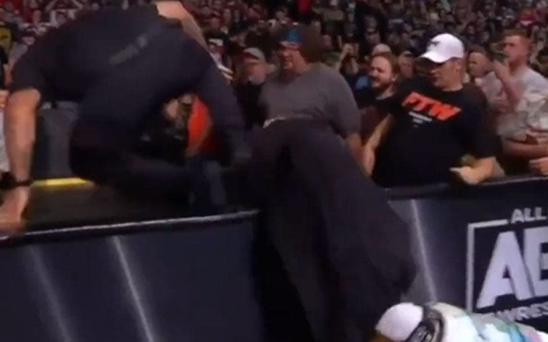 Darby Allin Got Kicked By Security Guard During AEW Dynamite Segment